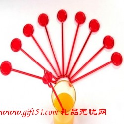 紅色果汁攪拌棒