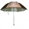 四折纖維骨銀膠布廣告傘