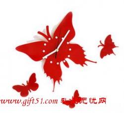 時尚蝴蝶掛鐘 創意藝術掛鐘