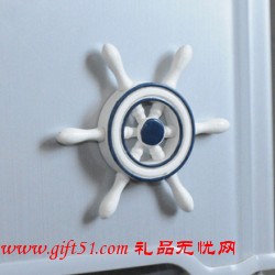 藍白舵手造型冰箱貼