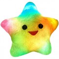 發光抱枕七彩幸運星抱枕定制