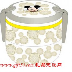 點點米奇世界雙層飯盒定制