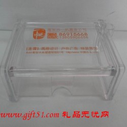 開蓋插筆亞克力名片盒
