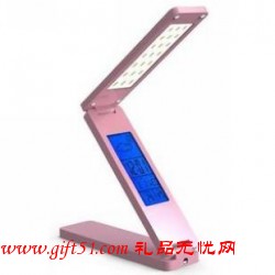 折疊時鐘臺燈/LED護眼閱讀燈