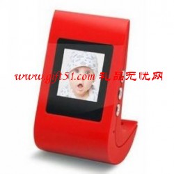 紅色時尚搖擺數(shù)碼相框定制,禮品相框定做