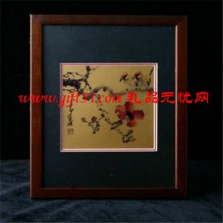 紅棉報春金箔畫定制