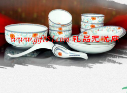 十八頭心想事成餐具(釉下五彩)