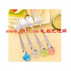 創意水滴鉆石不銹鋼餐具