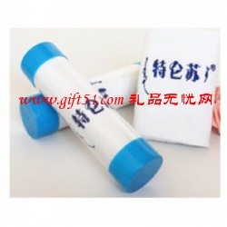 節日桶裝禮品廣告毛巾
