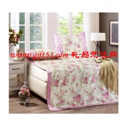 玫瑰小鎮加厚印花冰絲席