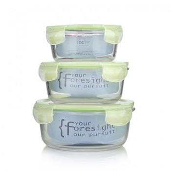 耐熱玻璃保鮮盒三件套